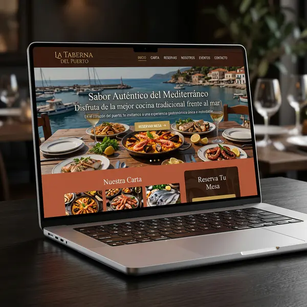 Web profesional para La Taberna del Puerto — restaurante en Murcia